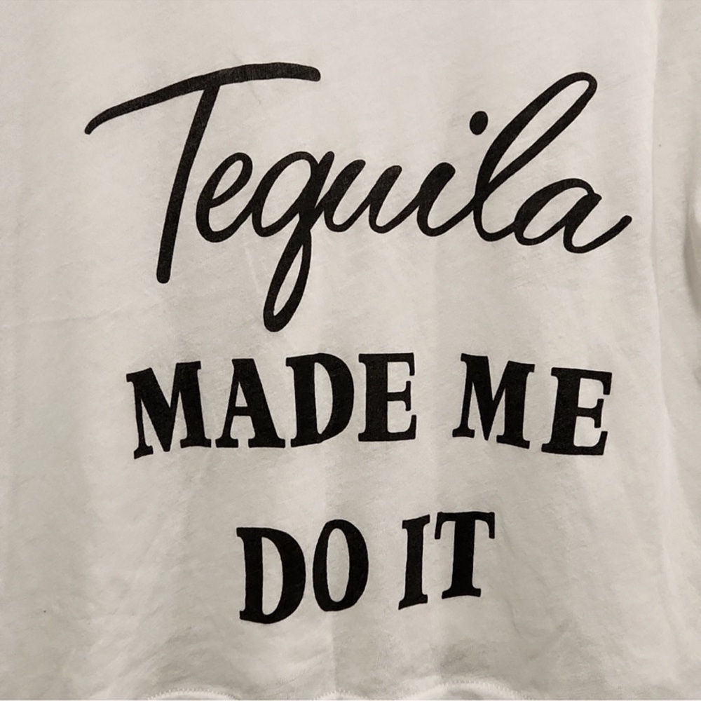 Wildfox Cropped Top - Tequila Made Me Do It